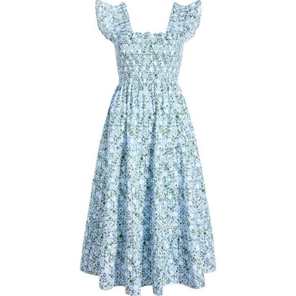 Hill House Dresses & Skirts - Hill House Blue Basketweave Vine Ellie Nap Dress